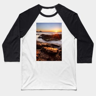 Mumbles Lighthouse, Bracelet Bay, Gower Baseball T-Shirt